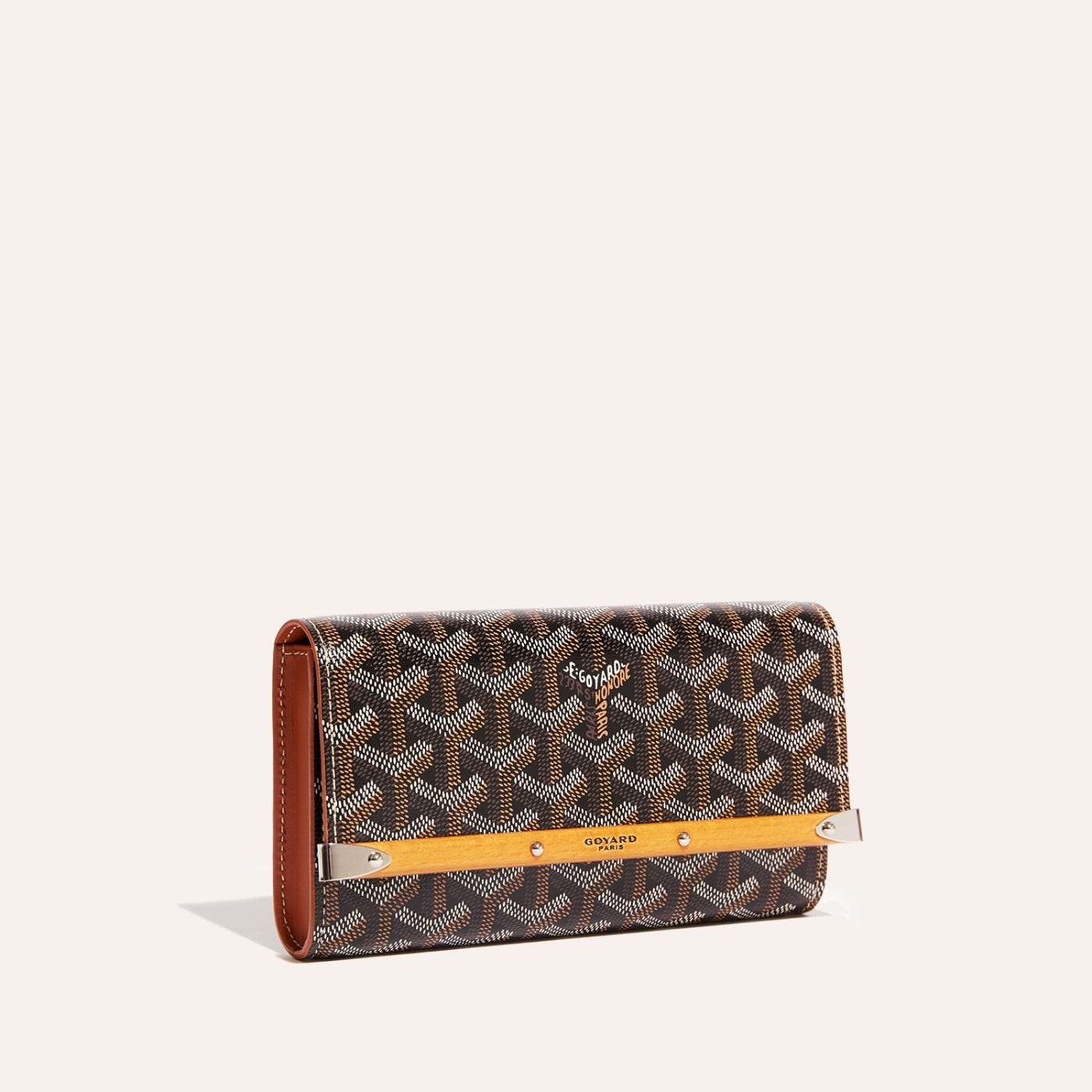 Goyard Monte-Carlo Mini Case Black & Tan - Image 1